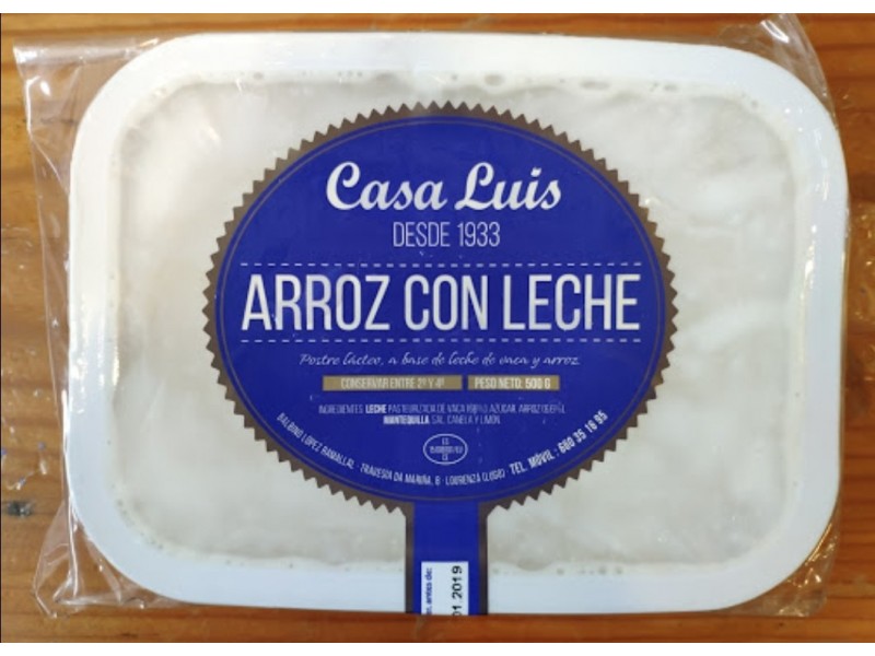 Arroz con leche Casa Luís. P.N. 500 Grs. Arroz con leche Casa Luís. P.N. 500 Grs.