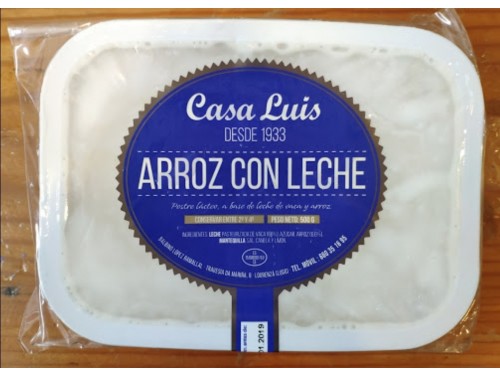 Arroz con leche Casa Luís. P.N. 500 Grs.