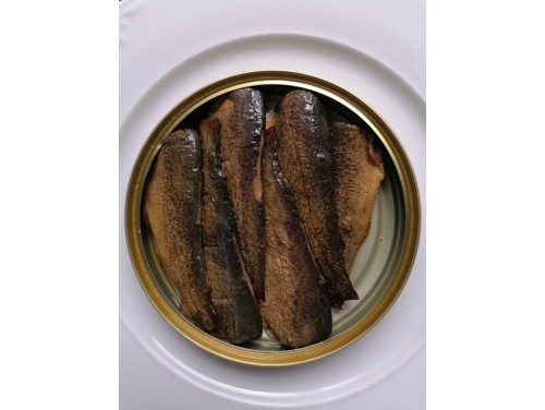 Truchas ahumadas en aceite de oliva. P.E. 120 Grs.